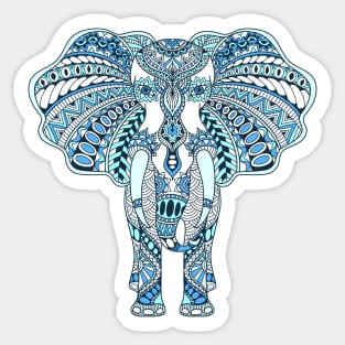 decorated Indian Elephant Sticker